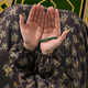 Printed Namaz Chadar with sleeves and Naqab- NC3375