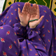 Printed Namaz Chadar with sleeves and Naqab- NC3400