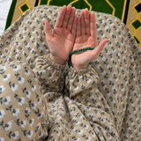 Printed Namaz Chadar with sleeves and Naqab- NC3401