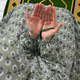 Printed Namaz Chadar with sleeves and Naqab- NC3402