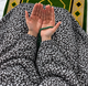 Printed Namaz Chadar with sleeves and Naqab- NC3407