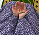 Printed Namaz Chadar with sleeves and Naqab- NC3408