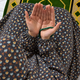 Printed Namaz Chadar with sleeves and Naqab- NC3414