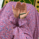 Printed Namaz Chadar with sleeves and Naqab- NC3419