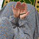 Printed Namaz Chadar with sleeves and Naqab- NC3421