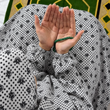 Printed Namaz Chadar with sleeves and Naqab- NC3451