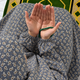 Printed Namaz Chadar with sleeves and Naqab- NC3453