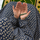 Printed Namaz Chadar with sleeves and Naqab- NC3454