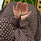 Printed Namaz Chadar with sleeves and Naqab- NC3456