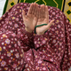 Printed Namaz Chadar with sleeves and Naqab- NC3462