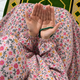 Printed Namaz Chadar with sleeves and Naqab- NC3459