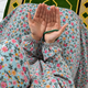 Printed Namaz Chadar with sleeves and Naqab- NC3460