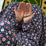 Printed Namaz Chadar with sleeves and Naqab- NC3461