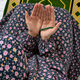Printed Namaz Chadar with sleeves and Naqab- NC3458