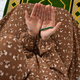 Printed Namaz Chadar with sleeves and Naqab- NC3464