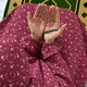 Printed Namaz Chadar with sleeves and Naqab- NC3466