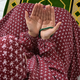 Printed Namaz Chadar with sleeves and Naqab- NC3385