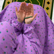 Printed Namaz Chadar with sleeves and Naqab- NC3388