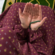 Printed Namaz Chadar with sleeves and Naqab- NC3389
