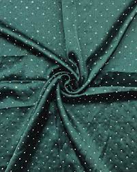DOTED STONE SILK - DARK GREEN