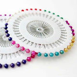 Imported Pearl Head Hijab Pins Wheel – Multicolor