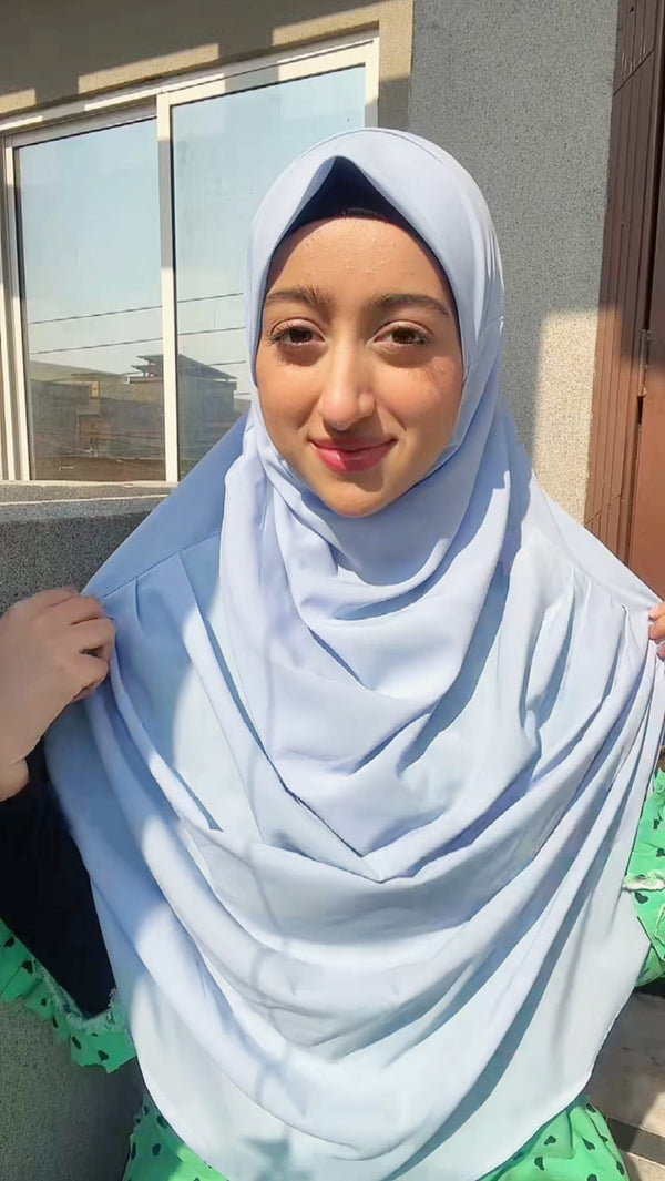 SINGLE LOOP HIJAB WITH ELASTIC FITTED HEAD