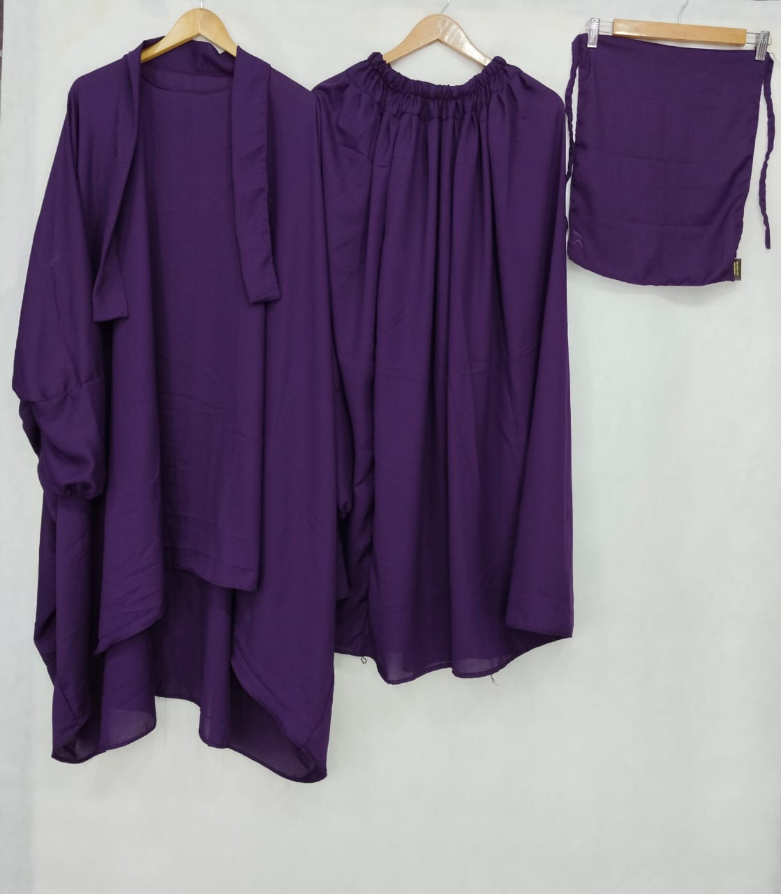 3 PIECE (NAQAB , JILBAB & SKIRT) - PURPLE