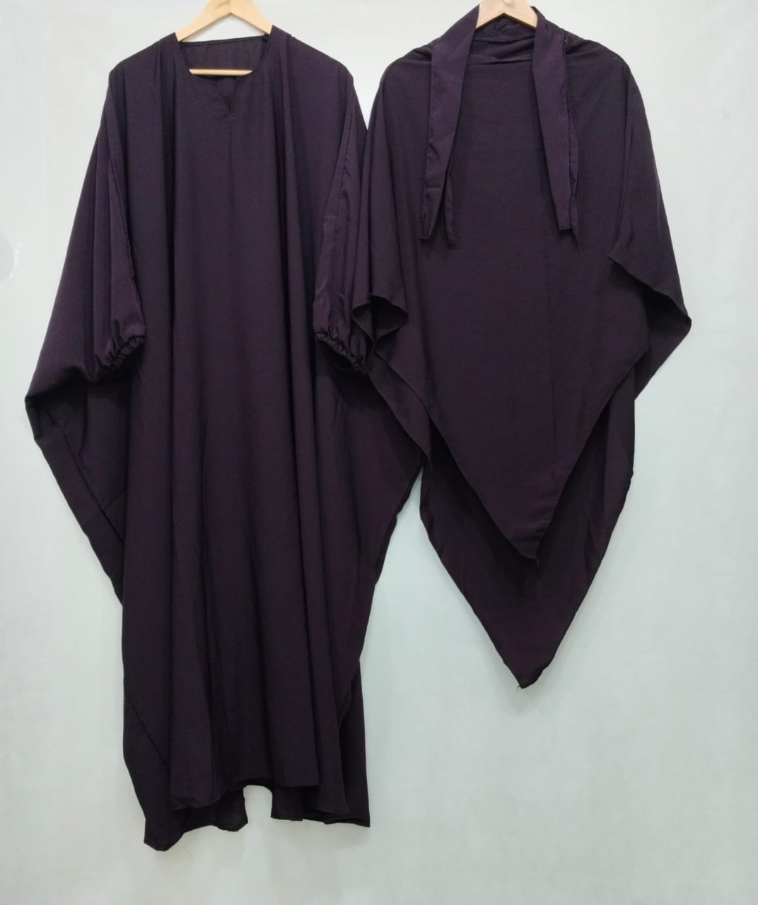 COMFY ABAYAS (KHIMAR + ABAYA) - BLUISH GREY