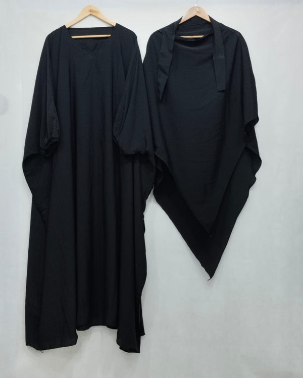 COMFY ABAYAS (KHIMAR + ABAYA) - BLACK