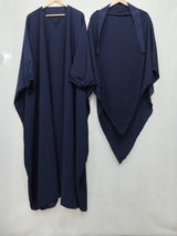 COMFY ABAYAS (KHIMAR + ABAYA) - NAVY BLUE
