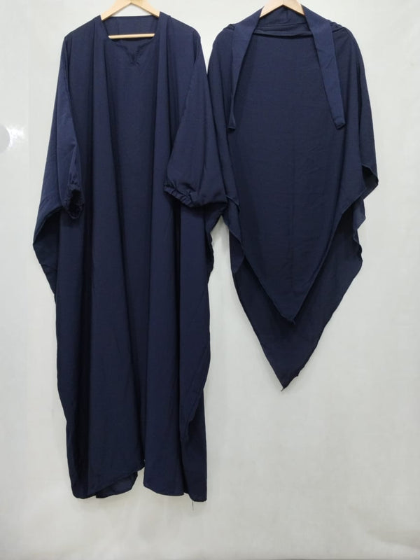 COMFY ABAYAS (KHIMAR + ABAYA) - NAVY BLUE