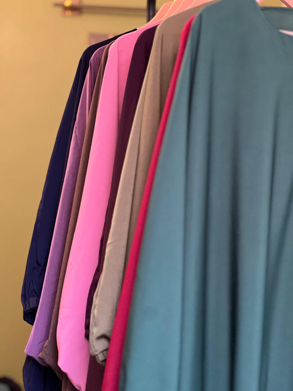 COMFY ABAYAS (KHIMAR + ABAYA)  - MEHROON