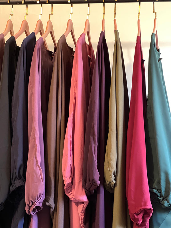 COMFY ABAYAS (KHIMAR + ABAYA)  - PINK
