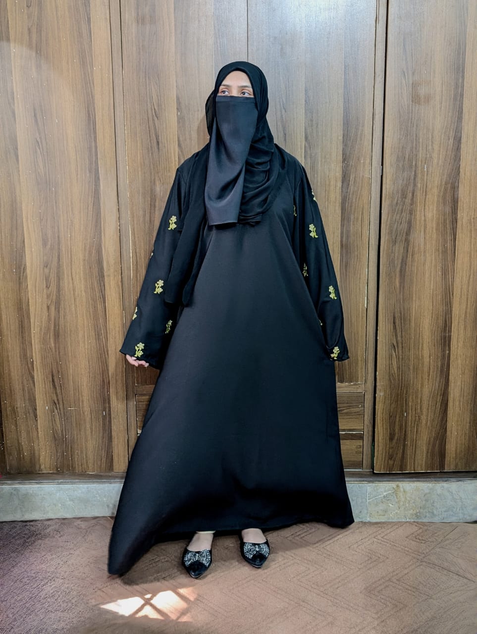 Olive Petals Abaya