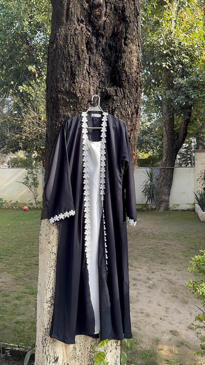 Lace Aura Kimono - Black