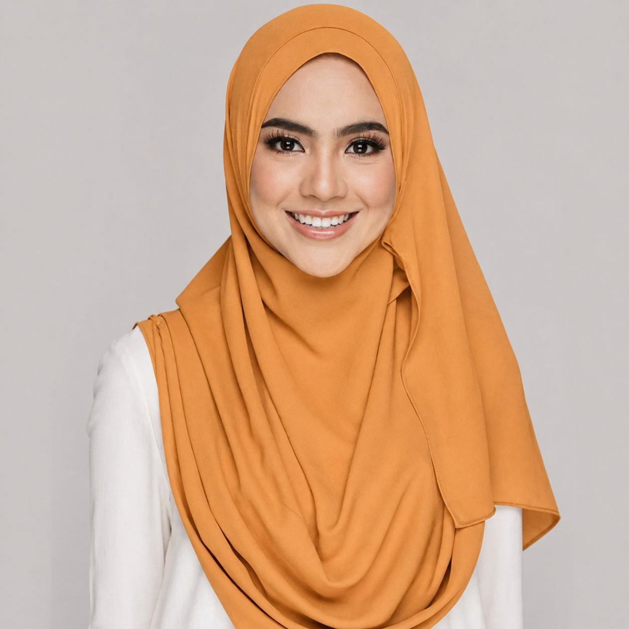 Instant Hijab with 2 Loops - CAMEL