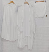 3 PIECE (NAQAB , JILBAB & SKIRT) - WHITE