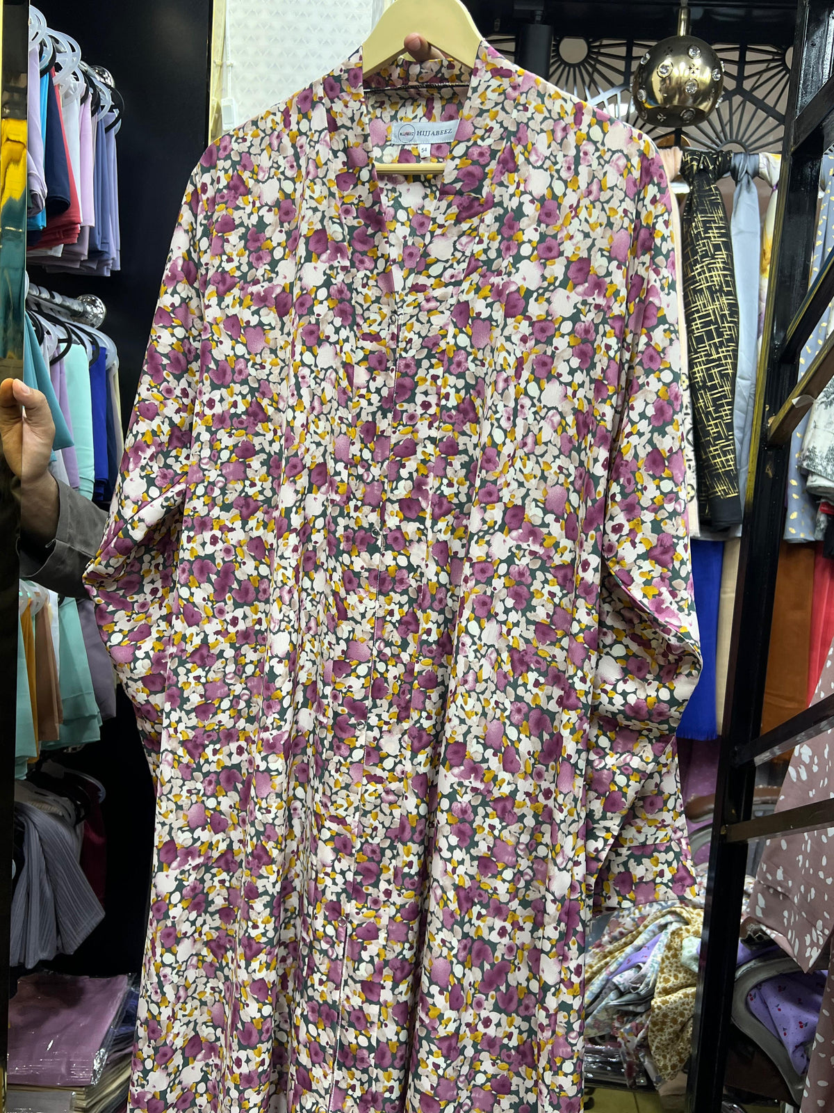 PRINTED ABAYAS (PLAIN FRONT OPEN) - 75