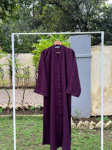 PLAIN CLASSIC ABAYA VOLUME 1  - MEHROON