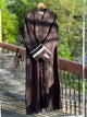 Lace Edit Front open Abaya - Brown
