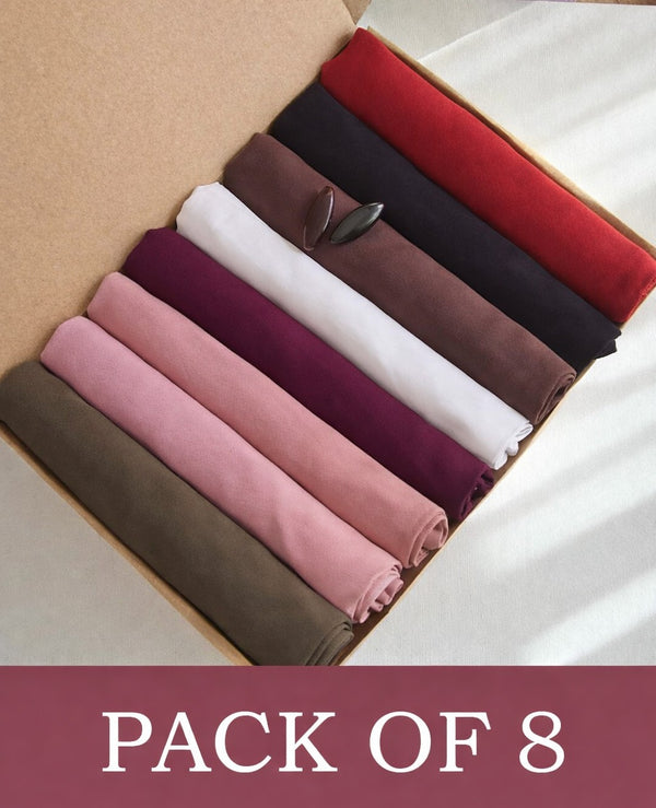 GEORGETTE HIJAB BUNDLES-PACK OF 8