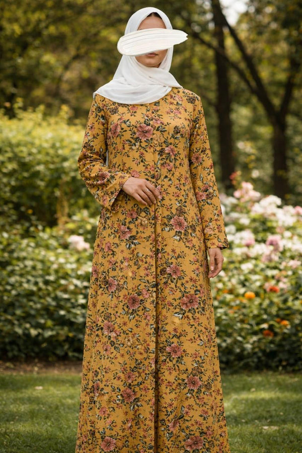 PRINTED ABAYAS (PLAIN FRONT OPEN) - 96