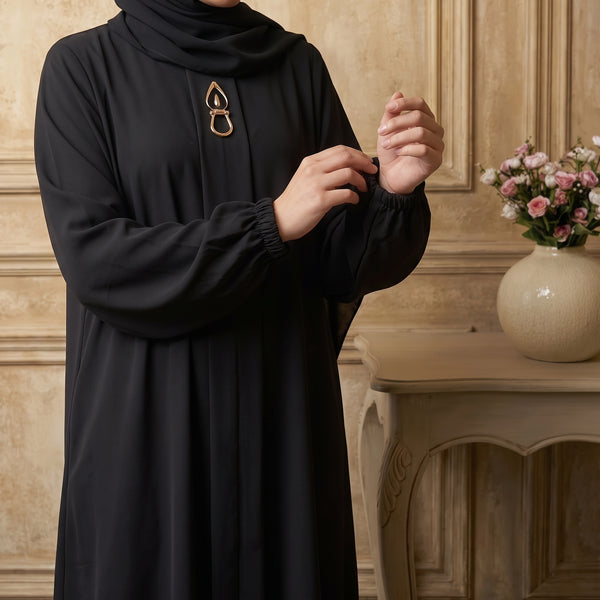 Rs. 1,599 – Everyday Plain Abaya - BEAR BLACK