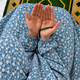 Printed Namaz Chadar with sleeves and Naqab- NC3435