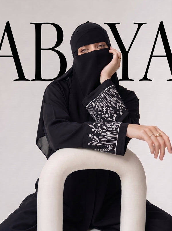 The Wildflower Abaya - Black