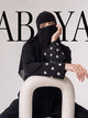 Mini Bloom Abaya - Black