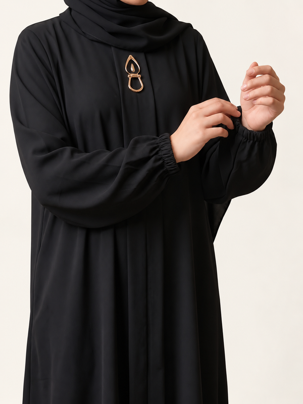 Rs. 1,599 – Everyday Plain Abaya - BEAR BLACK