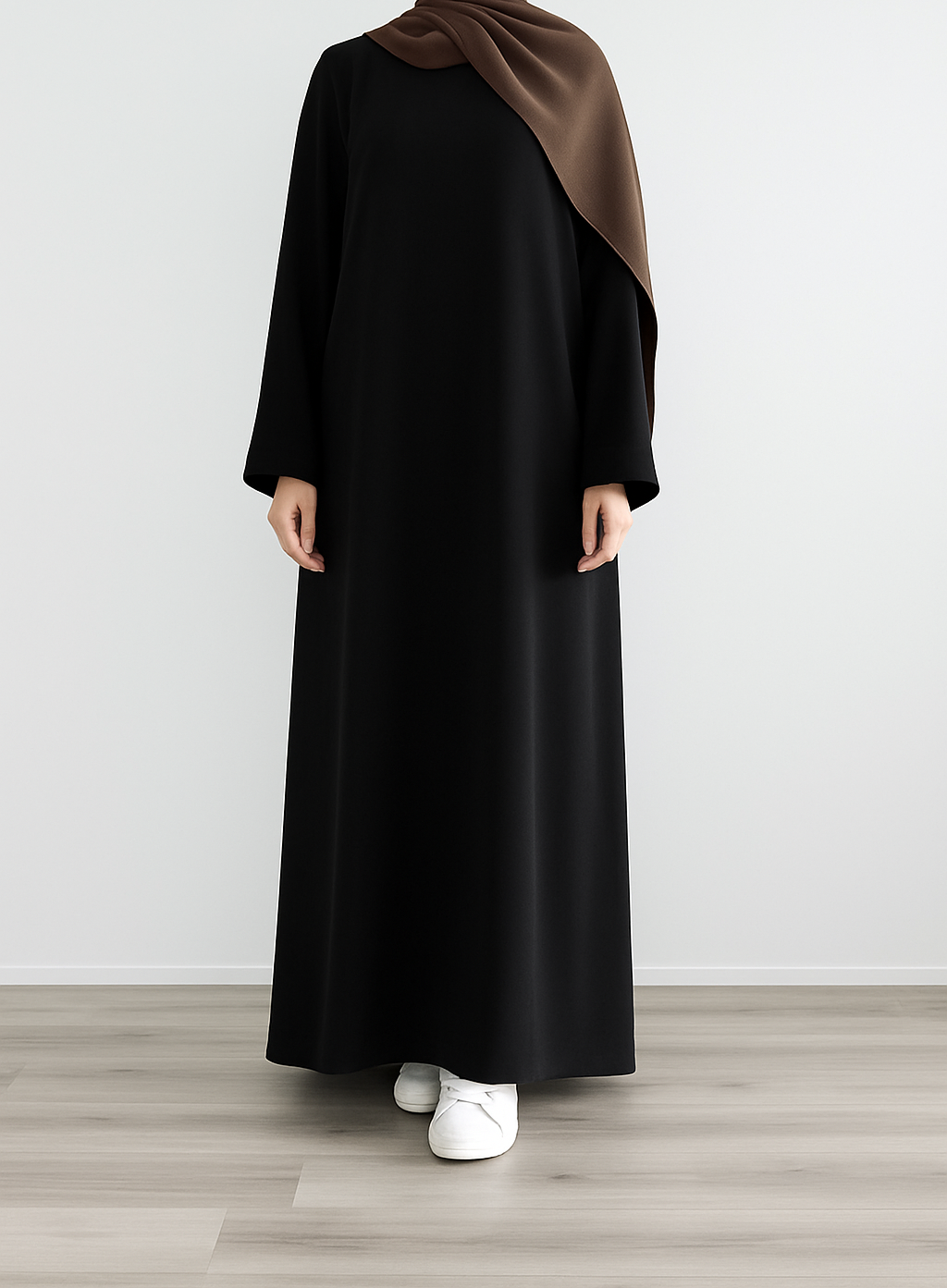 PLAIN MAXI ABAYA VOLUME 1 (Dual Pocket) - BLACK