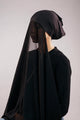Instant Hijab with Stitched Cap - BLACK