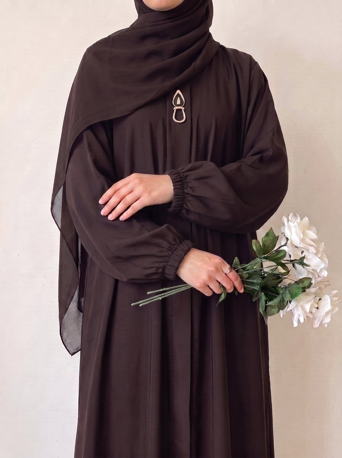 Rs. 1,599 – Everyday Plain Abaya - Brown Bark